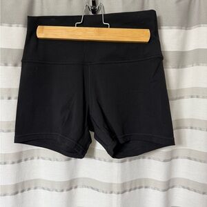 Lululemon Athletica Black Bike Shorts, size 8, 4 inch inseam